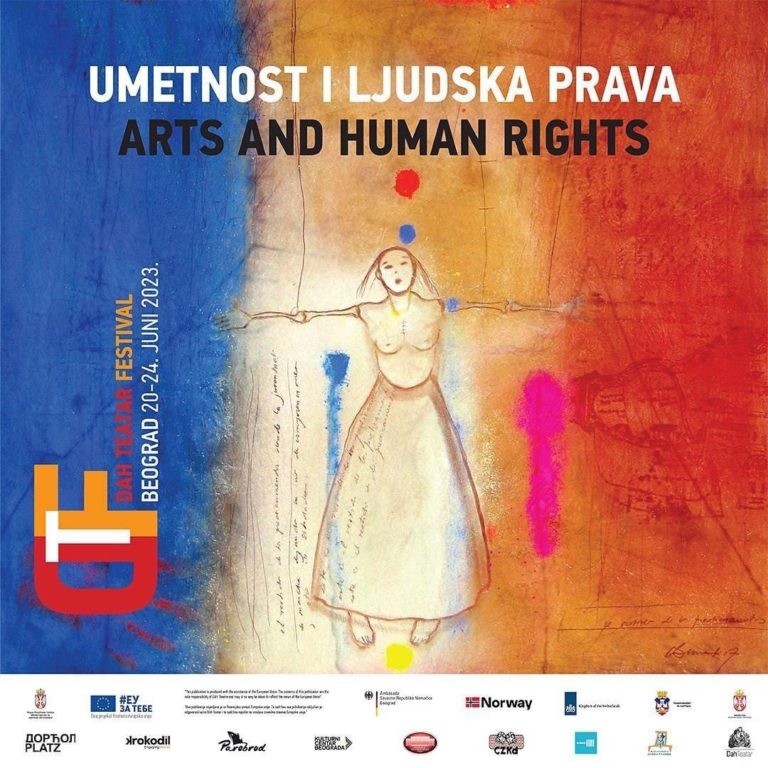 Karolina Spaic, op het festival Art & Human Rights van DAH Teatar, Belgrado, Servië
