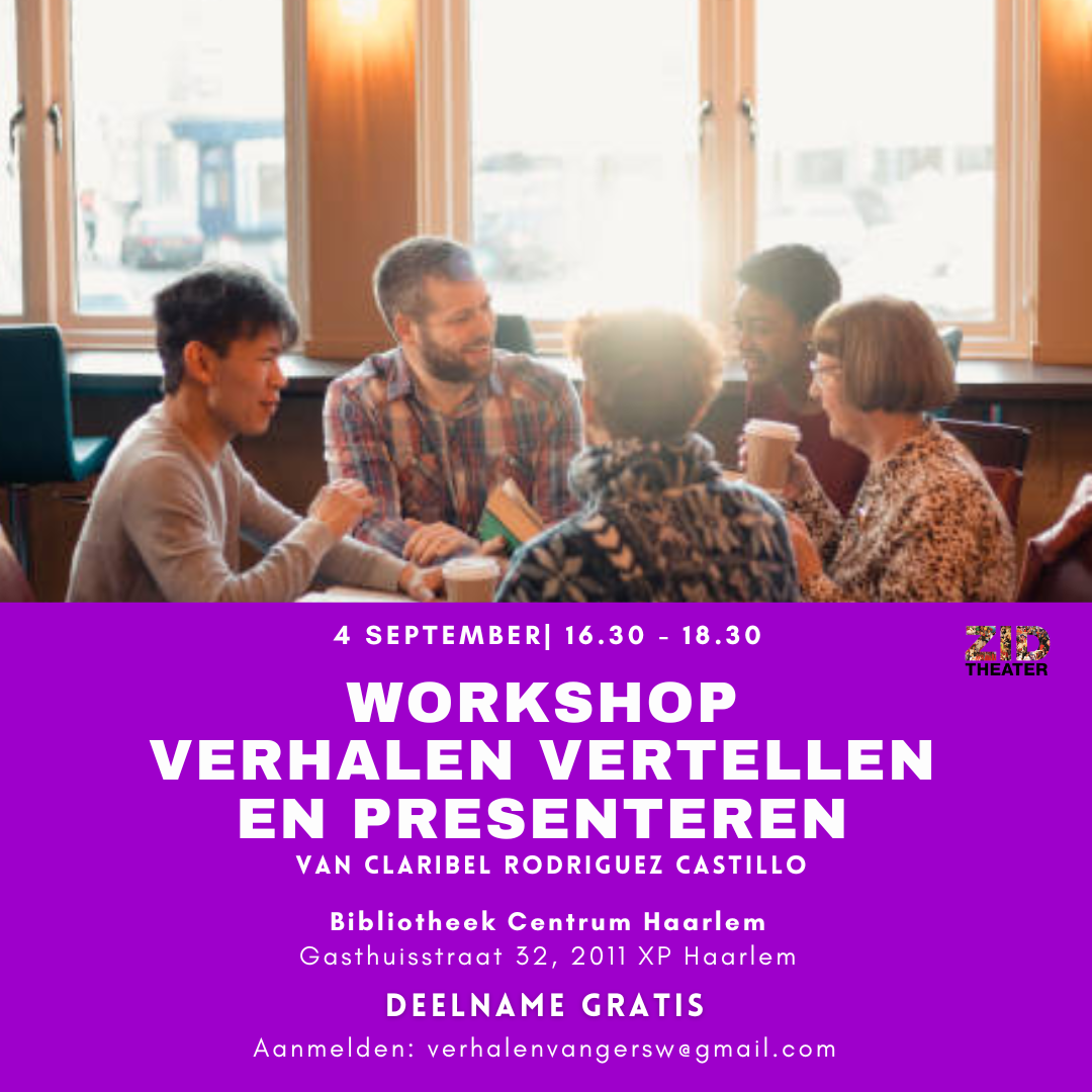Workshop verhalen vertellen met Claribel Rodriguez Castillo