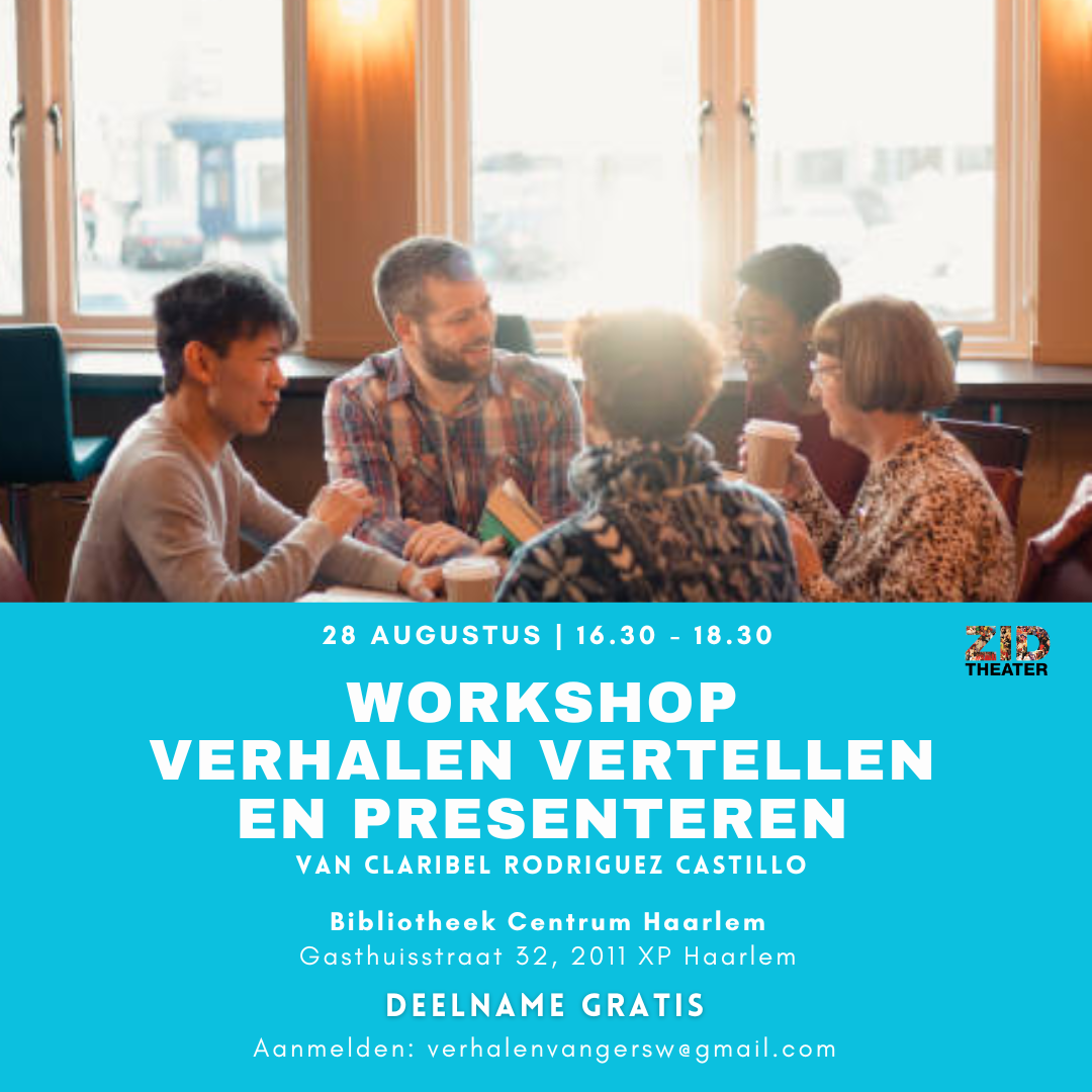 Workshop verhalen vertellen met Claribel Rodriguez Castillo