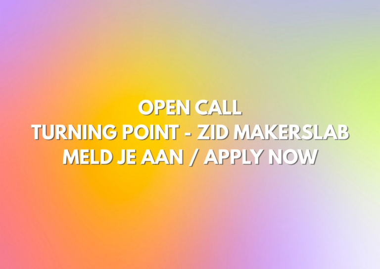 OPEN CALL: TURNING POINT &ndash; ZID MakersLab